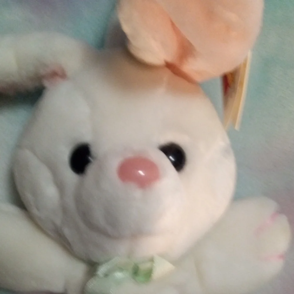 Musical Stretch Plush Bunny By Dakin In White Pink Details